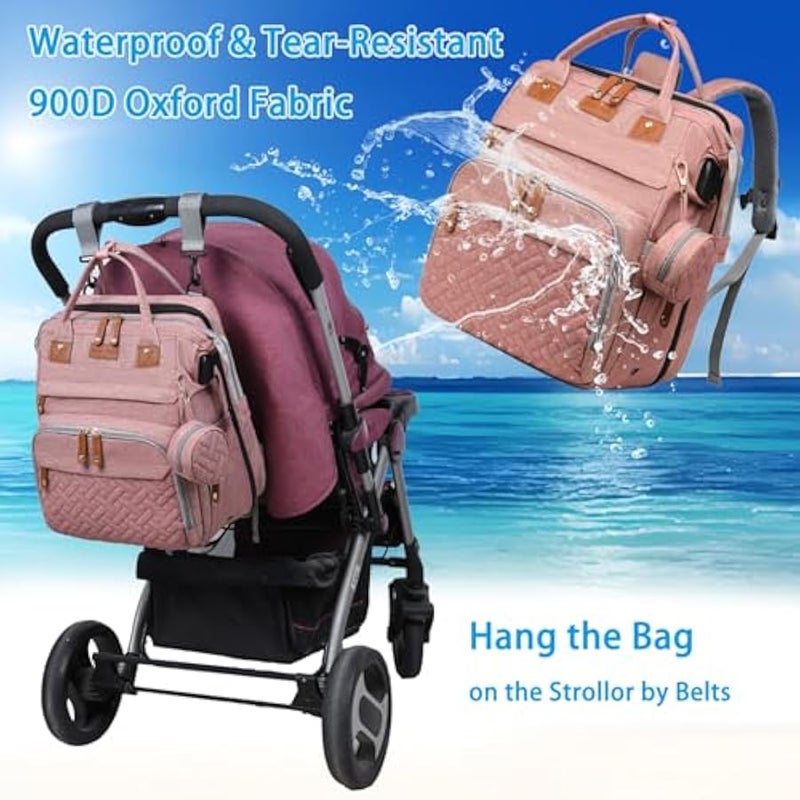 MIXDE Diaper Bag with Changing Station, Diaper Bag Backpack - Image 4